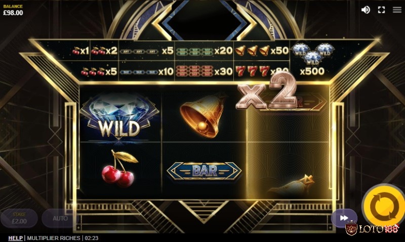 Cách chơi Multiplier Riches rất đơn giản