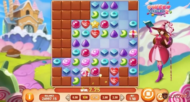 Click chuột là có thưởng với game Sweet Alchemy