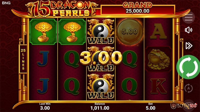 Vòng quay miễn phí giúp người chơi slot game này có thể nhận nhiều phần quà giá trị