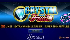 Crystal Fruits slot: Thế giới trái cây cổ điển hấp dẫn