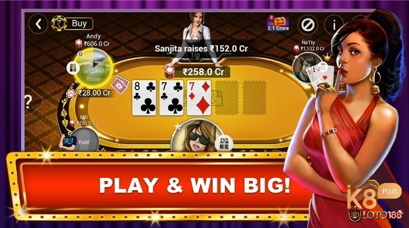 Loto188 hướng dẫn luật chơi Teen Patti cực chi tiết cho người chơi mới