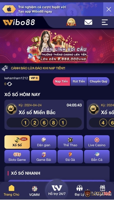 Có thể cá cược Wibo88 mọi lúc mọi nơi cùng app cược