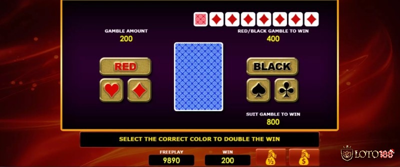 Vòng Gamble có thể giúp bạn giành được số tiền thắng lên tới x400