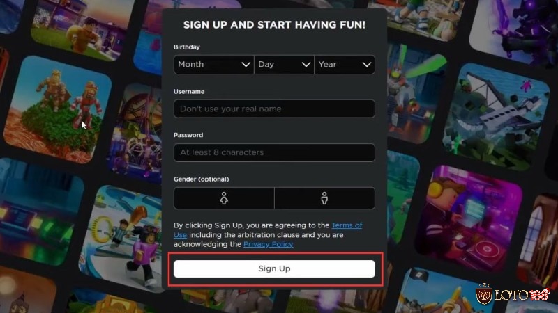 Cách đăng ký tài khoản tạo game trong Roblox rất dễ dàng!
